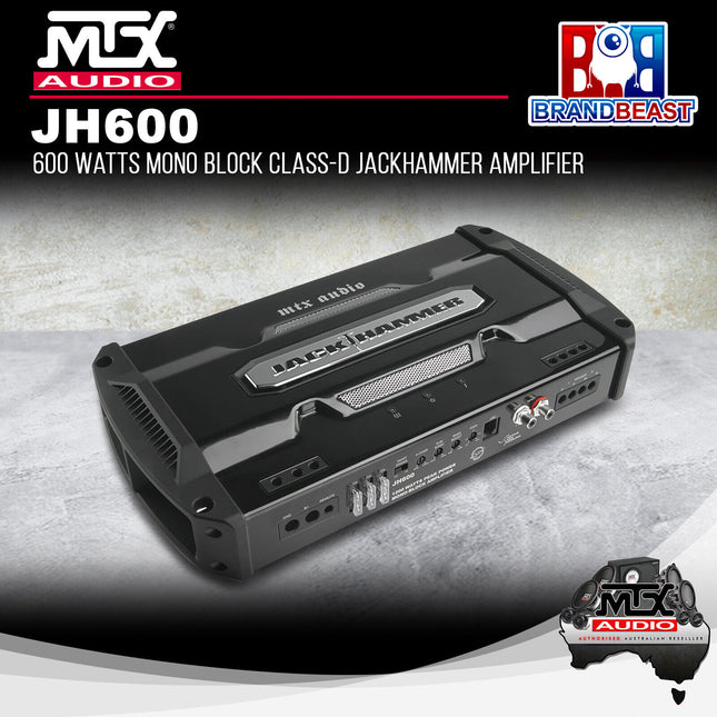MTX JH600 600 Watts Mono Block Class-D JackHammer Amplifier