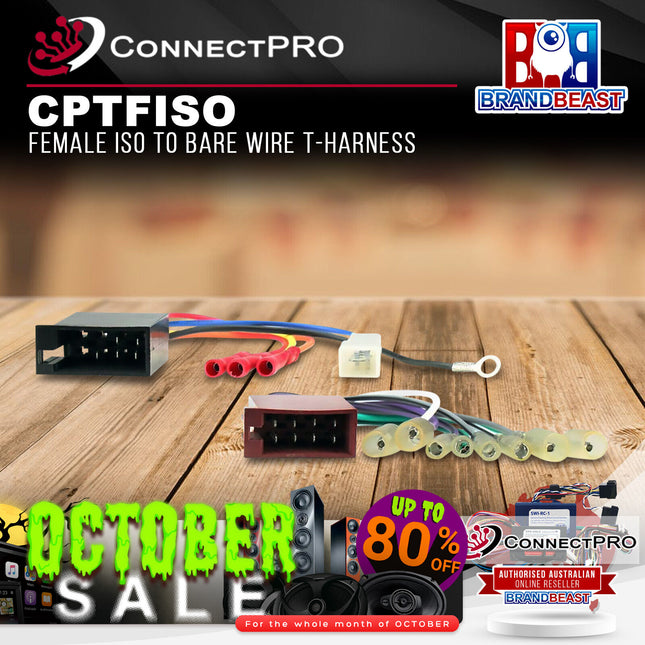 ConnectPRO CPTFISO Female ISO to Bare Wire T-Harness