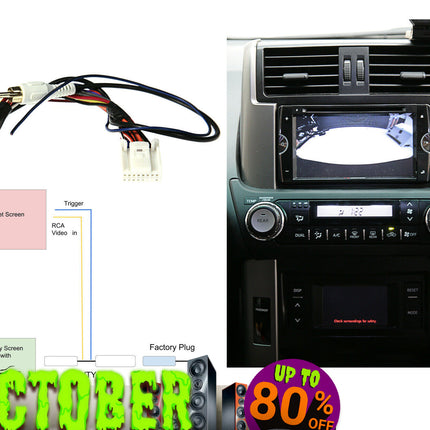 Aerpro APVTY03 Video Retention Harness to Suit Toyota Prado 150