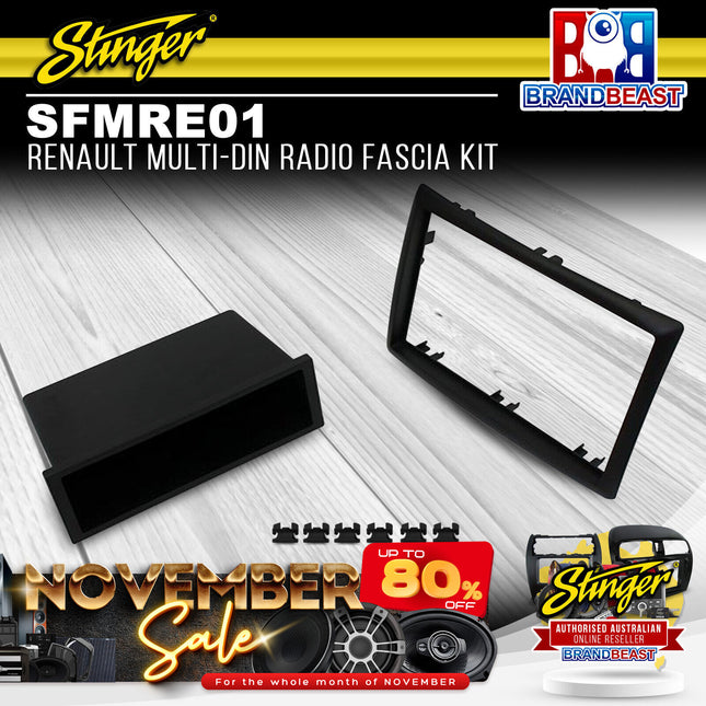 Stinger SFMRE01 Australia Renault Multi DIN Radio Fascia Kit