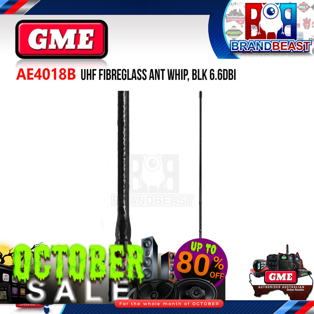 GME AE4018B 640mm Antenna Whip 6.6dbi Gain Black