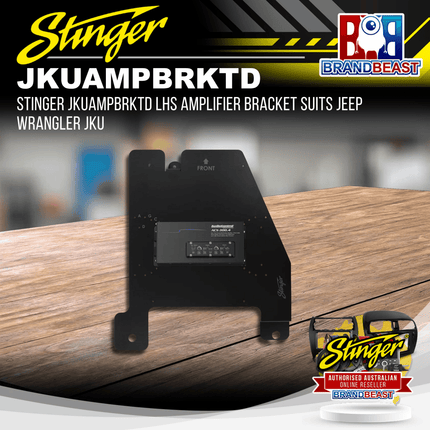 Stinger JKUAMPBRKTD LHS Amplifier Bracket Suits Jeep Wrangler JKU