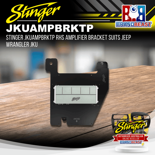 Stinger JKUAMPBRKTP RHS Amplifier Bracket Suits Jeep Wrangler JKU