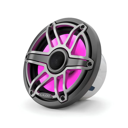JL Audio JLA-010-03076-00 M6 7.7" Marine Speakers - Titanium Sport Grille