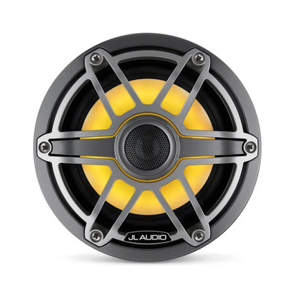 JL Audio JLA-010-03092-00 M6 6.5" Marine Speakers - Titanium Sport Grille with LED