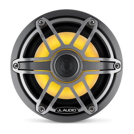 JL Audio JLA-010-03092-00 M6 6.5" Marine Speakers - Titanium Sport Grille with LED