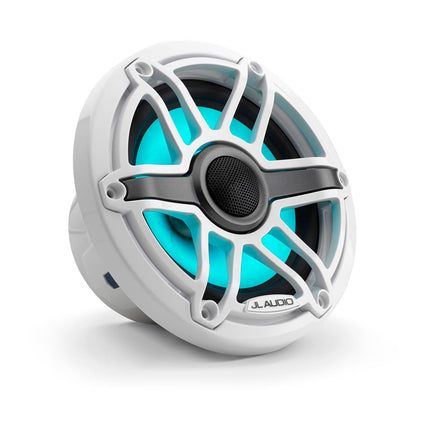 JL Audio JLA-010-03093-00 M6 6.5" Marine Speakers - White Sport Grille with LED