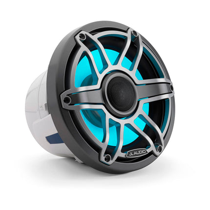 JL Audio JLA-010-03099-00 M6 8.8" Marine Speakers - Titanium Sport Grille