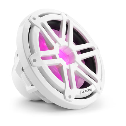 JL Audio JLA-010-03265-00 M3 Marine Subwoofer - 10" Marine Subwoofer with LED and White Sport Grille