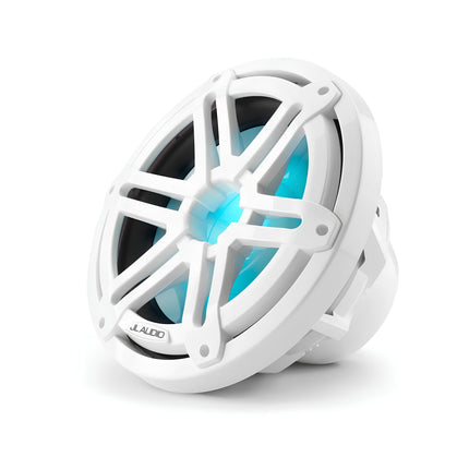 JL Audio JLA-010-03265-00 M3 Marine Subwoofer - 10" Marine Subwoofer with LED and White Sport Grille