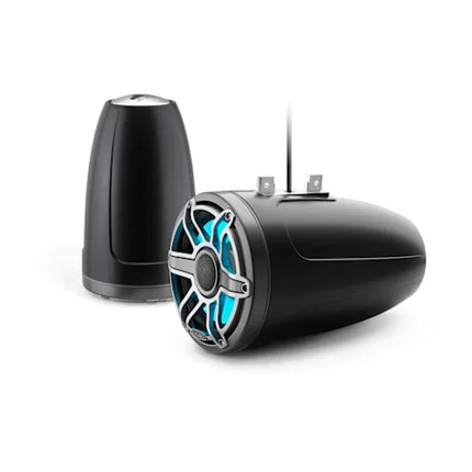 JL Audio 010-03281-00 M6 8.8" Enclosed Tower Speakers - Titanium Sport Grille with LED