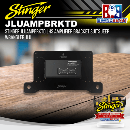 Stinger JLUAMPBRKTD LHS Amplifier Bracket Suits Jeep Wrangler JLU
