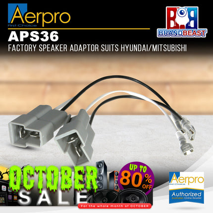 Aerpro APS36 Factory Speaker Adaptor Suit Hyundai/Mitsubishi