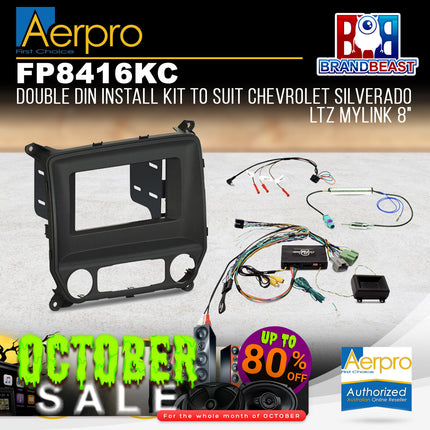 Aerpro FP8416KC Double DIN Install Kit to Suit Chevrolet Silverado LTZ Mylink 8"
