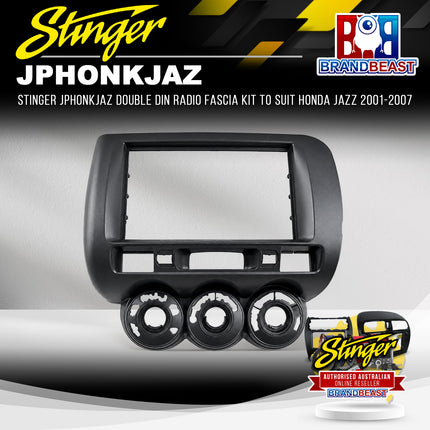 Stinger JPHONKJAZ Double DIN Radio Fascia Kit to Suit Honda Jazz 2001-2007