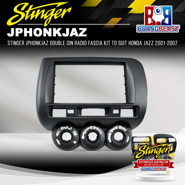 Stinger JPHONKJAZ Double DIN Radio Fascia Kit to Suit Honda Jazz 2001-2007