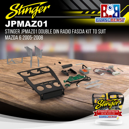 Stinger JPMAZ01 Double DIN Radio Fascia Kit to Suit Mazda 6 2005-2008