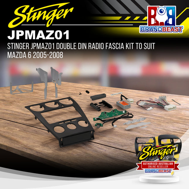 Stinger JPMAZ01 Double DIN Radio Fascia Kit to Suit Mazda 6 2005-2008