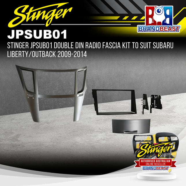 Stinger JPSUB01 Double DIN Radio Fascia Kit For Subaru Liberty/Outback 2009-2014