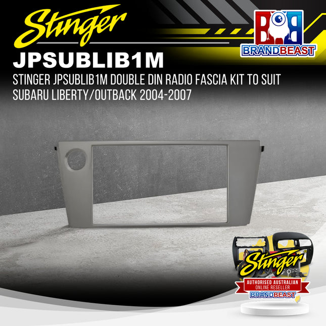 Stinger JPSUBLIB1M Double DIN Radio Fascia For Subaru Liberty/Outback 2004-2007