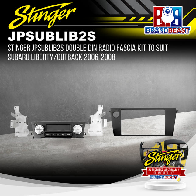 Stinger JPSUBLIB2S Double DIN Radio Fascia Kit For Subaru Liberty/Outback 06-08