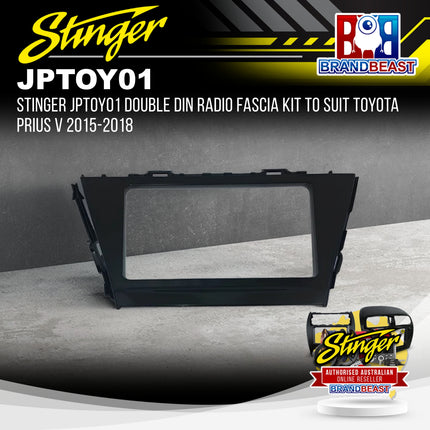 Stinger JPTOY01 Double DIN Radio Fascia Kit to Suit Toyota Prius V 2015-2018