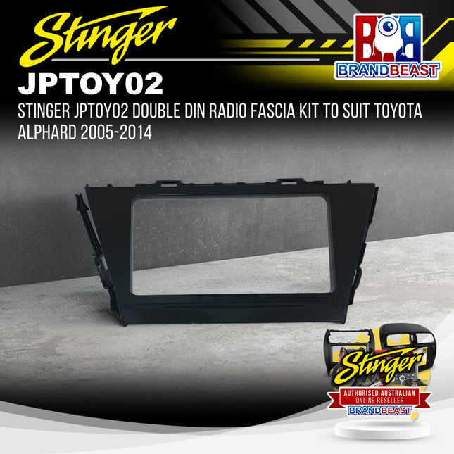 Stinger JPTOY02 Double DIN Radio Fascia Kit To Suit Toyota Alphard 2005-2014