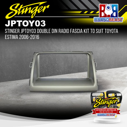 Stinger JPTOY03 Double DIN Radio Fascia Kit To Suit Toyota Estima 2006-2016