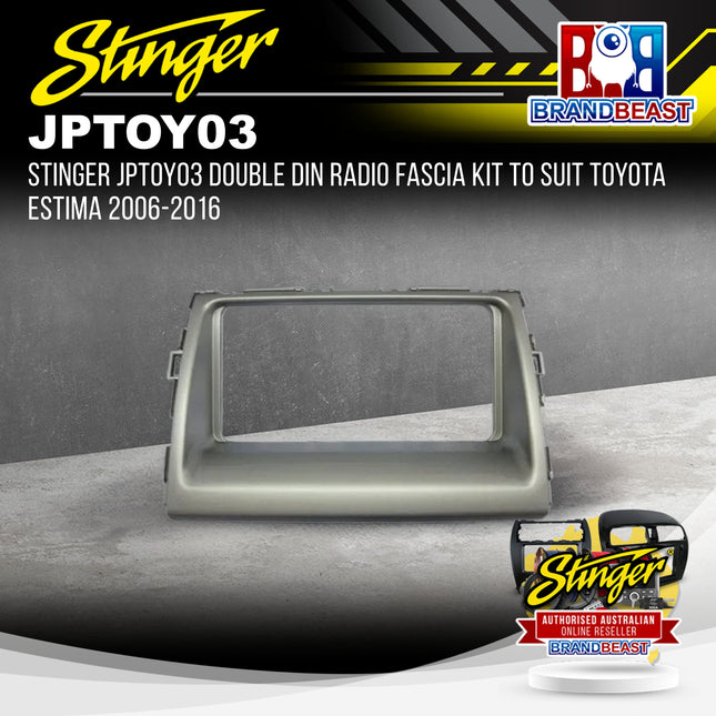 Stinger JPTOY03 Double DIN Radio Fascia Kit To Suit Toyota Estima 2006-2016