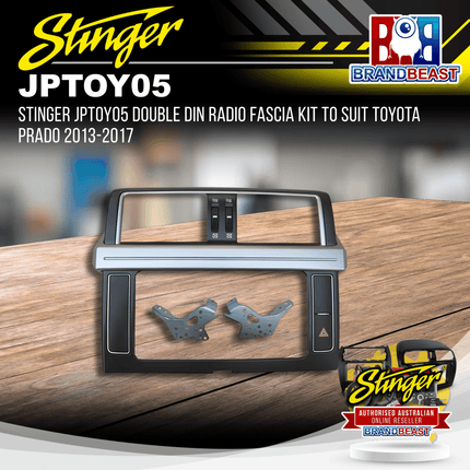 Stinger JPTOY05 Double DIN Radio Fascia Kit To Suit Toyota Prado 2013-2017