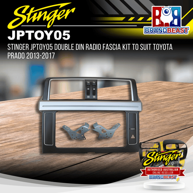 Stinger JPTOY05 Double DIN Radio Fascia Kit To Suit Toyota Prado 2013-2017