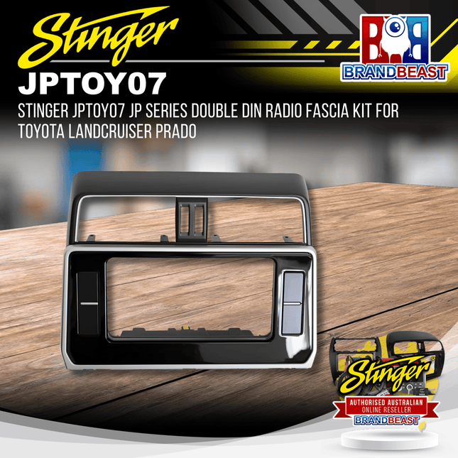 Stinger JPTOY07 JP Series Double DIN Radio Fascia Kit For Toyota Landcruiser Prado
