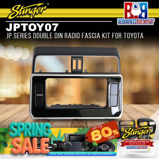 Stinger JPTOY07 JP Series Double DIN Radio Fascia Kit For Toyota Landcruiser Prado
