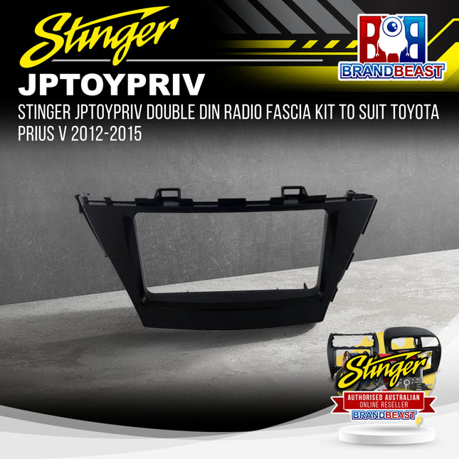 Stinger JPTOYPRIV Double DIN Radio Fascia Kit to Suit Toyota Prius V 2012-2015