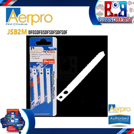 Aerpro JSB2M Makita Fit Medium Cut Blade Cuts Timber/Plastic Pack Of 3