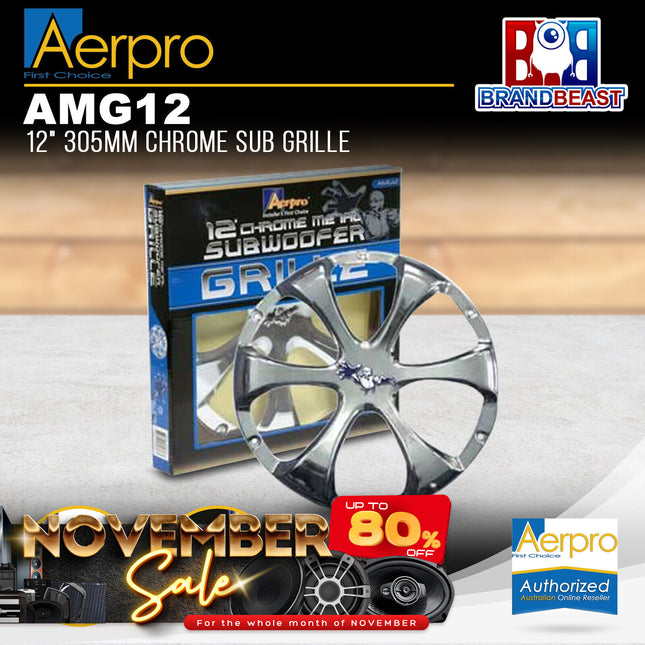 Aerpro AMG12 12" 305mm Chrome Sub Grille