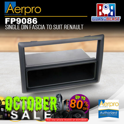 Aerpro FP9086 Single-DIN & 2-DIN Facia Kit Suit Renault Megane 2004-2009 Matte