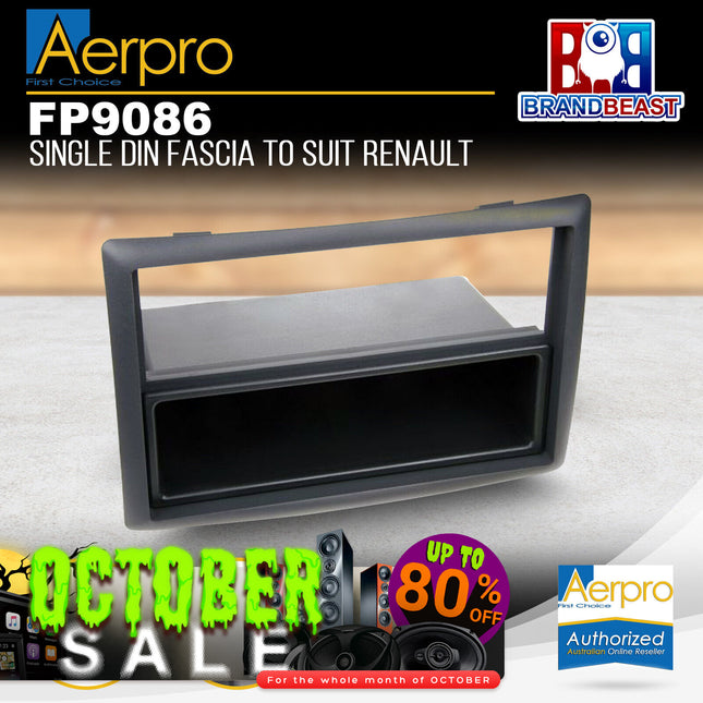 Aerpro FP9086 Single-DIN & 2-DIN Facia Kit Suit Renault Megane 2004-2009 Matte
