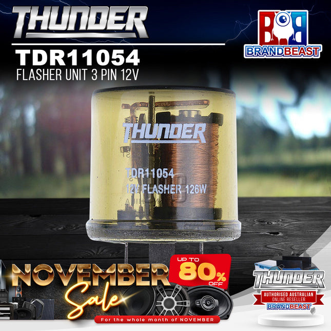 Thunder TDR11054 Flasher Unit 3 Pin 12V