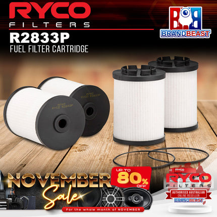 Ryco R2833P Fuel Filter Cartridge