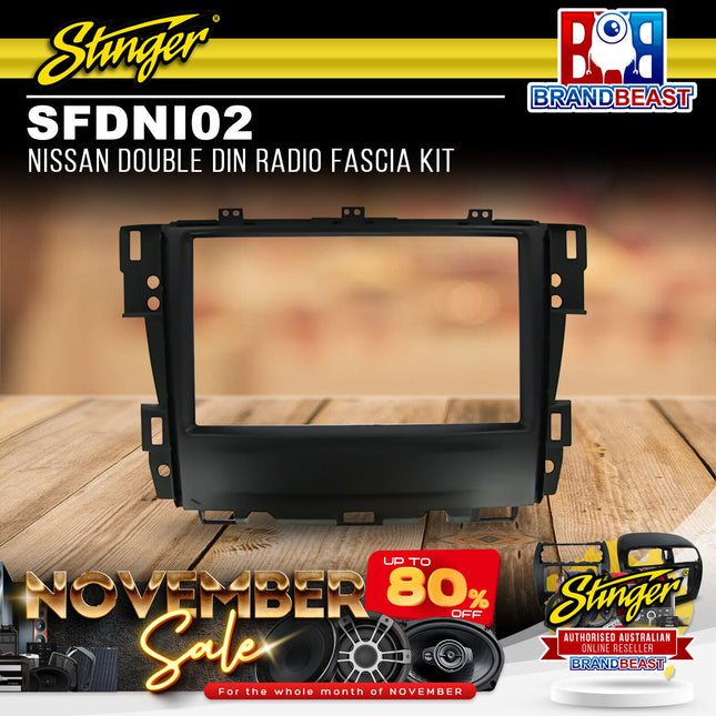 Stinger SFDNI02 Nissan Double DIN Radio Fascia Kit