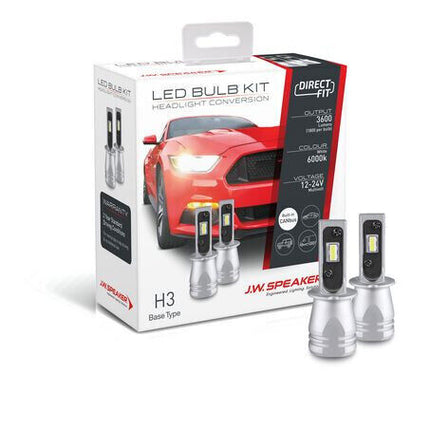 JW Speaker 999003 12/24V 6000K H3 DirectFit LED Bulb Kit