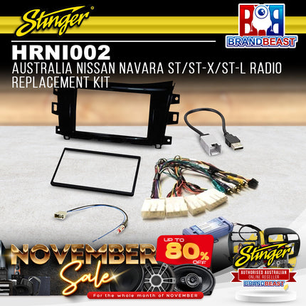 Stinger HRNI002 Nissan Navara ST/ST-X/ST-L Radio Replacement Kit