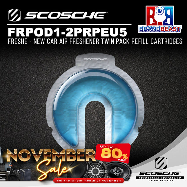 Scosche FRPOD1-2PRPEU5 Fresche New Car Air Freshener Twin Pack Refill Cartridges