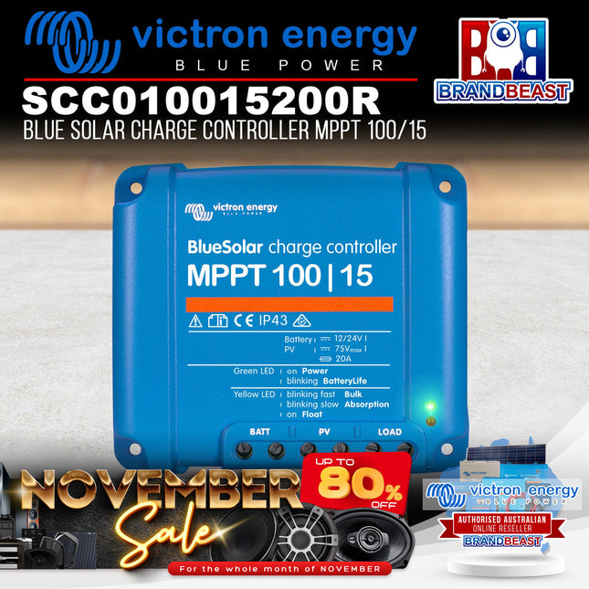 Victron Energy SCC010015200R Blue Solar Charge Controller MPPT 100/15