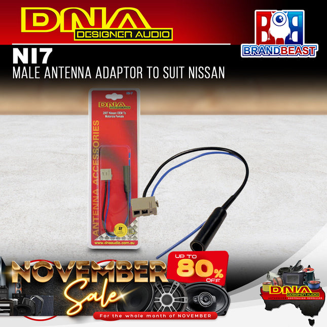 DNA NI-7 Male Antenna Adaptor To Suit Nissan