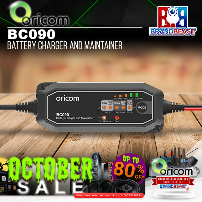Oricom BC090 Battery Charger & Maintainer