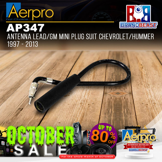 Aerpro AP347 Antenna Lead/GM Mini Plug Suit Chevrolet/Hummer 1997 - 2013