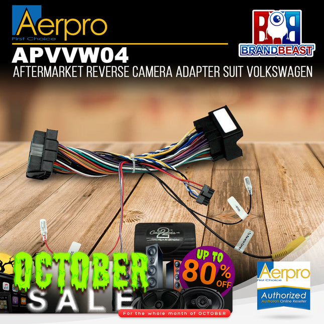 Aerpro APVVW04 Aftermarket Reverse Camera Adapter to Suit Volkswagen