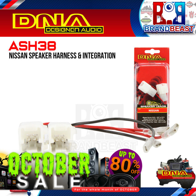 DNA ASH38 Speaker Harness To Suit Nissan